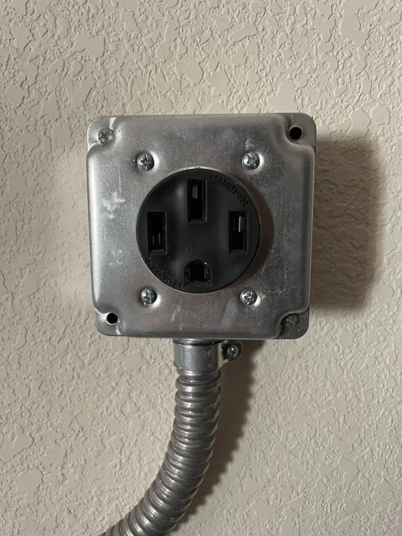 NEMA 14-50 outlet installed for Electrical Panel Upgrade in Lehi